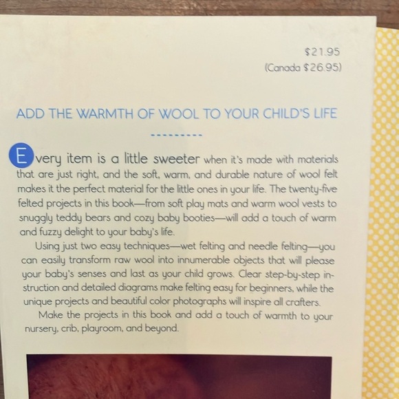 Felting for Baby: 25 warm & wooly projects by Saori Yamazaki book - Picture 2 of 16